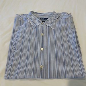 Polo Ralph Lauren Shirt Medium 100% Cotton Blue